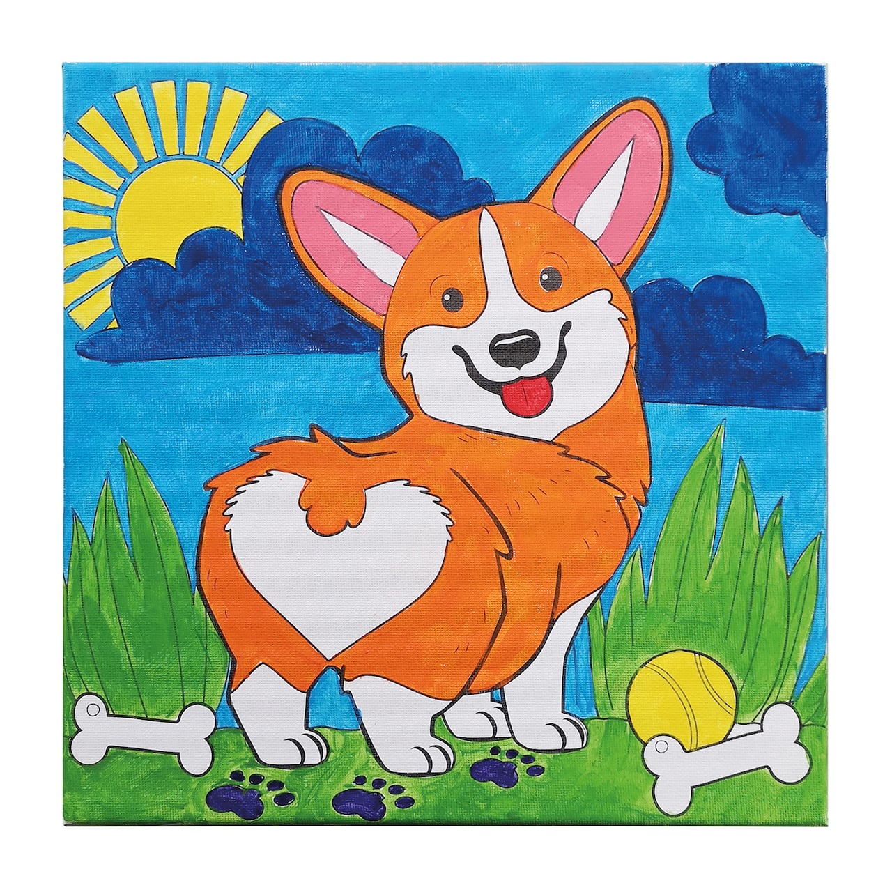 Trousse de peinture de chien sur toile de Creatology